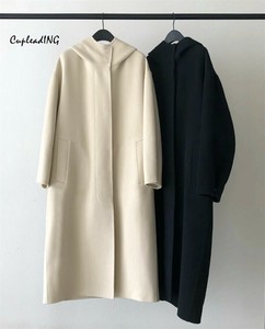 ◆◆大人気◆◆韓国ファッション  ロング ファーコート コート スリム  フード付き