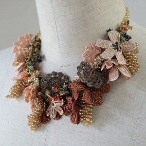 项链 棕色 花朵 项链