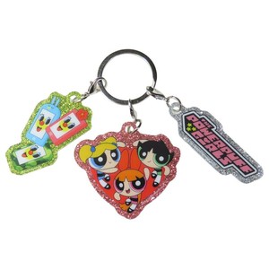 【キーホルダー】パワーパフガールズ 3チャームキーホルダー モバイル