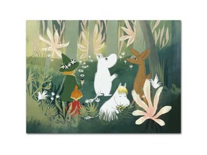 NEW【ムーミン・北欧】[Opto design］テーブルマットMoomin　Forest　Green