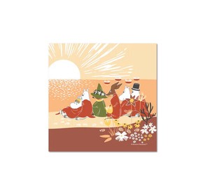 【ムーミン・北欧】[Opto design］デザインペーパーMoomin　Sunset　Reddish