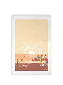 【ムーミン・北欧】[Opto design］キッチンタオルMoomin　Sunset　Raddish