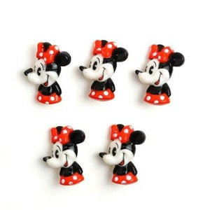 DI85 ・DISNEY「ミニーマウス」ボタン5個入り