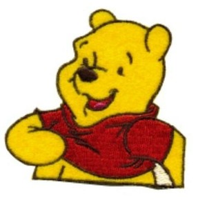 DI69 ディスニーキャラクター(くまのプーさん) アイロン接着ワッペン