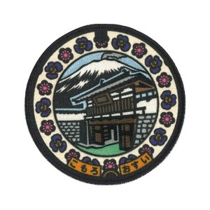 PML36 マンホールワッペンお城編 「長野県 小諸市」 シール・アイロン両用タイプ