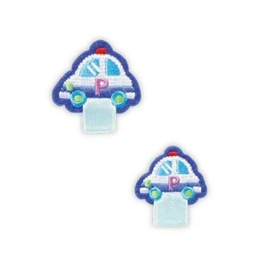25002 パイオニア 名札付けアップリケ(パトカー)大小各1個付き