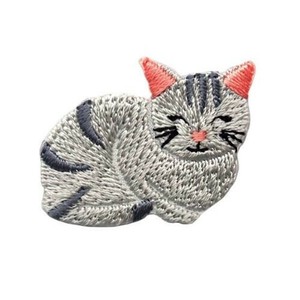 23414 ワッペン「ねこ」 シール＆アイロン両用