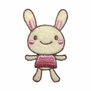 23257 うさぎ ワッペン アイロン接着