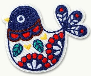 23156 CUTE-MOTIF 鳥 バード アイロン接着ワッペン 手作り＆ハンドメイドにおすすめ かわいいアップリケ
