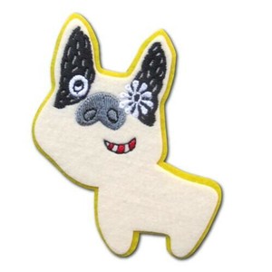 PJ06「ぽんめのこ」 いつでもワッペン フレンチブルドッグ2 ぬいつけタイプ