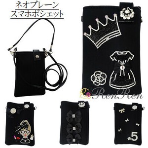 キラキラデコネオプレーンスマホポシェット　デコ雑貨　　スマホポシェット　携帯入れ