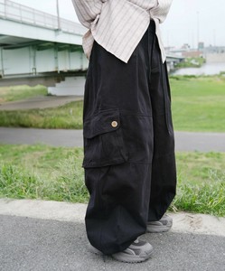 【HOOK -select-】ミリタリーボリュームタックワークパンツ ビッグポケット メンズ パンツ カーゴ