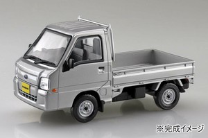 青島文化教材社 スバル サンバー トラック(スターリングシルバーメタリック)