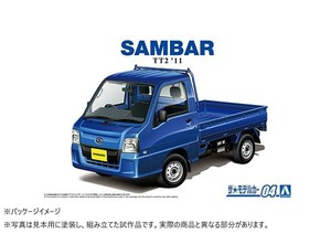 青島文化教材社 1/24 スバル TT1 サンバートラック WRブルーリミテッド ’11