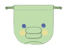 Pouch Tamagotchi Face Drawstring Bag