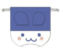 Pouch Tamagotchi Face Drawstring Bag
