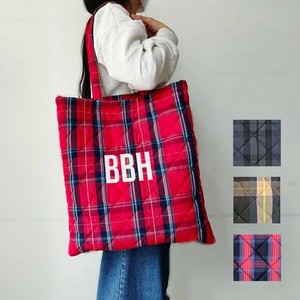 ”BBH”QUILTED TOTE - CHECK / キルト キルティング トートバッグ チェック柄