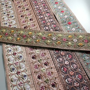 インド刺繍リボン　1mカット_C094