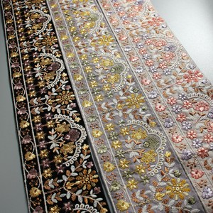 インド刺繍リボン　1mカット_C095