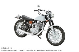 青島文化教材社 1/12 ヤマハ 1JR SR400S リミテッドエディション '95 カスタムパーツ付き