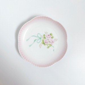 小餐盘 陶器 花朵 杂货 小盘子 日本制造