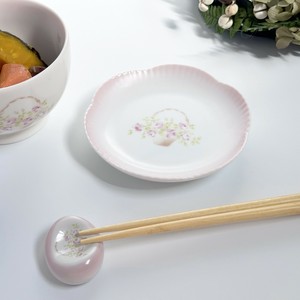 小餐盘 陶器 花朵 杂货 小盘子 日本制造