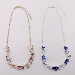 カラフル　ミニハート　ショート　ネックレス　アクセサリーミセス　即納