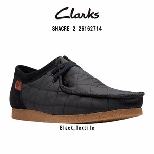 CLARKS(クラークス)シェイカー モカシン シューズ スタンダード テキスタイル ブラックメンズ 26162714