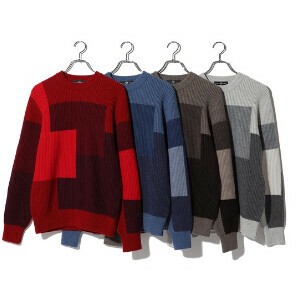 Sweater/Knitwear Crew Neck Intarsia Cashmere