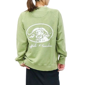 RealBvoice リアルビーボイス BUFFALO PIGMENT CREW SWEAT