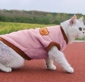 服 猫用  無地   快適  厚手 保温 秋冬 ペット用品   ABQ321
