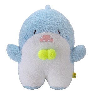 ◆即納◆ふわふわたっとん　ぬいぐるみ　さめ　ブルー (M)