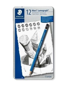ステッドラー ルモグラフ製図用鉛筆 12硬度 ST100G12
