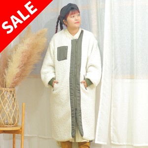 【SALE】MIX×ボア　リバーシブルロングコート