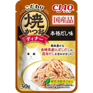 ［いなばペットフード］CIAO こだわり焼かつおディナー 本格だし味 30g