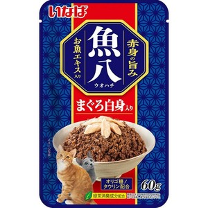 ［いなばペットフード］魚八パウチ まぐろ白身入り 60g