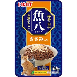 ［いなばペットフード］魚八パウチ ささみ入り 60g