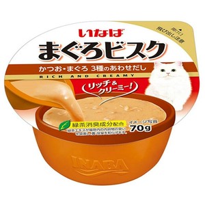 ［いなばペットフード］まぐろビスクカップ かつお・まぐろ3種のあわせだし 70g