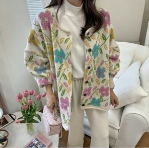 Cardigan Ladies fashion Floral Pattern