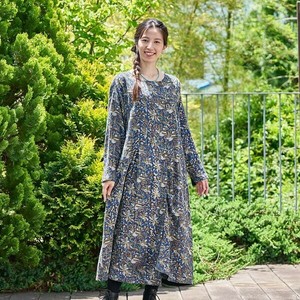 洋装/连衣裙 前开襟洋装/连衣裙 两面 棉 纱布