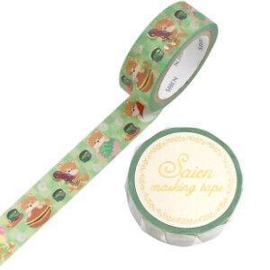 Washi Tape Japanese Sweets Gold Foil 15mm x 7m