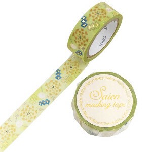 Washi Tape Gold Foil Dandelion 15mm x 7m
