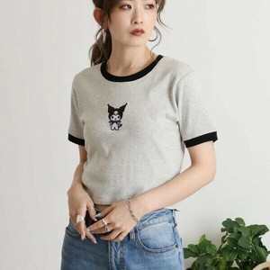 T-shirt Ladies fashion T-Shirt Sanrio Characters Short Sleeve KUROMI Short Length