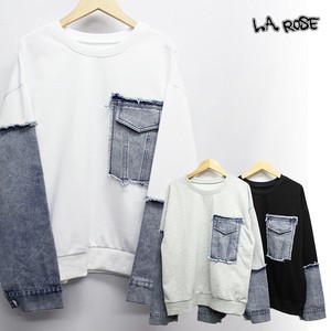 Sweatshirt Sweatshirt Top Asymmetrical Pocket Switching