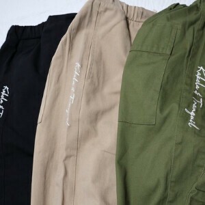綿ツイルワイドパンツ（no collar open  vest）2025SS
