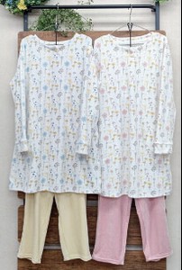 【2024秋冬新作】【あったかアイテム】もっちりチュニック＆パンツセット　PI