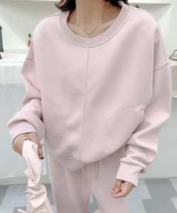 【aimoha】ワイドシルエットラウンジスウェット レディース スウェット トレーナー シンプル
