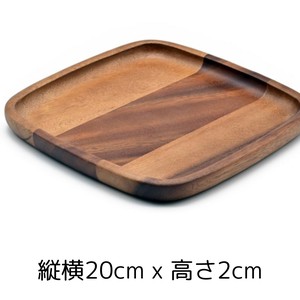 【在庫限り・お買い得品】PT-005 アカシアプレート角 200