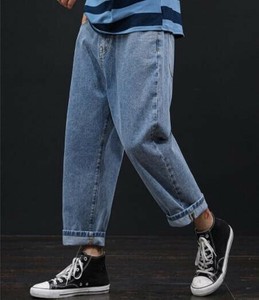 デニムパンツ 九分丈   無地    快適 メンズファッション    YEA1668