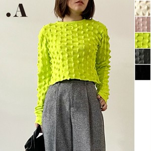 Sweater/Knitwear Cropped Knit Pullover